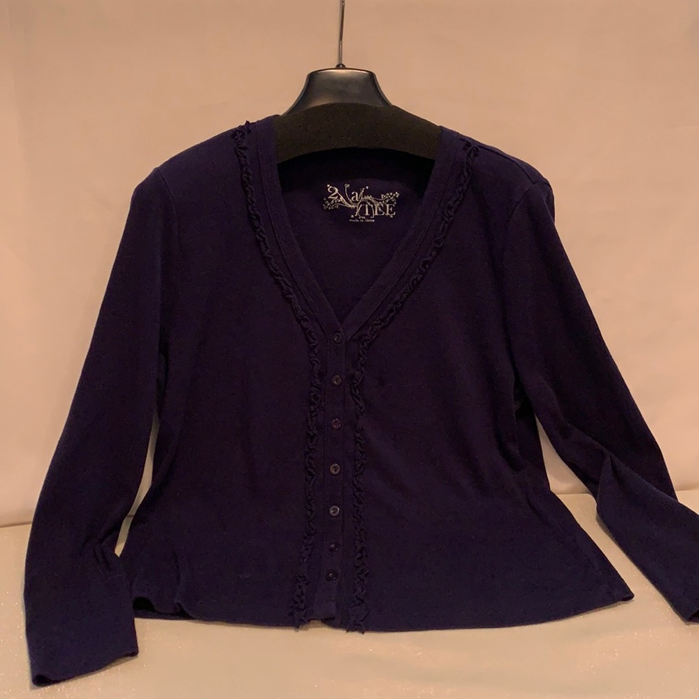 2 a TEE Navy Long Sleeve Shirt